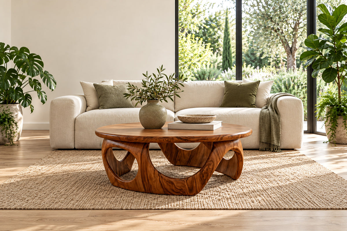 Solid wood living room furniture