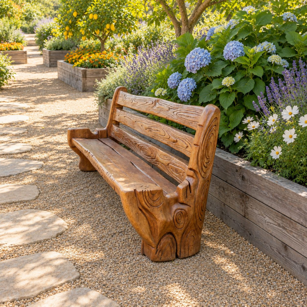 Garden & Porch Benches – handmade solid wood furniture by Rustic Interior