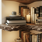 Live Edge Solid Wood Corner Floating Shelves