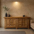 Solid Wood Rustic Sideboard Cabinet