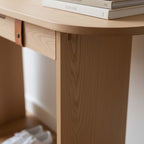 Minimal Solid Wood Entryway Console Table