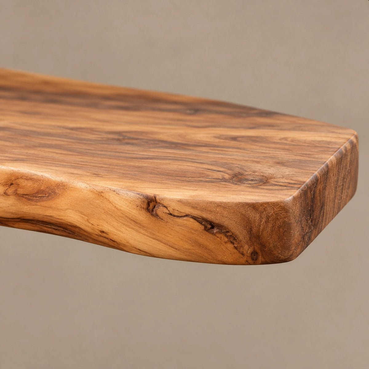 Artisan Branch Console Table With Three Display Shelves For Living Room