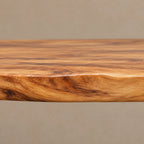Artisan Sculptural Console Table With Twisting X Base For Entryway