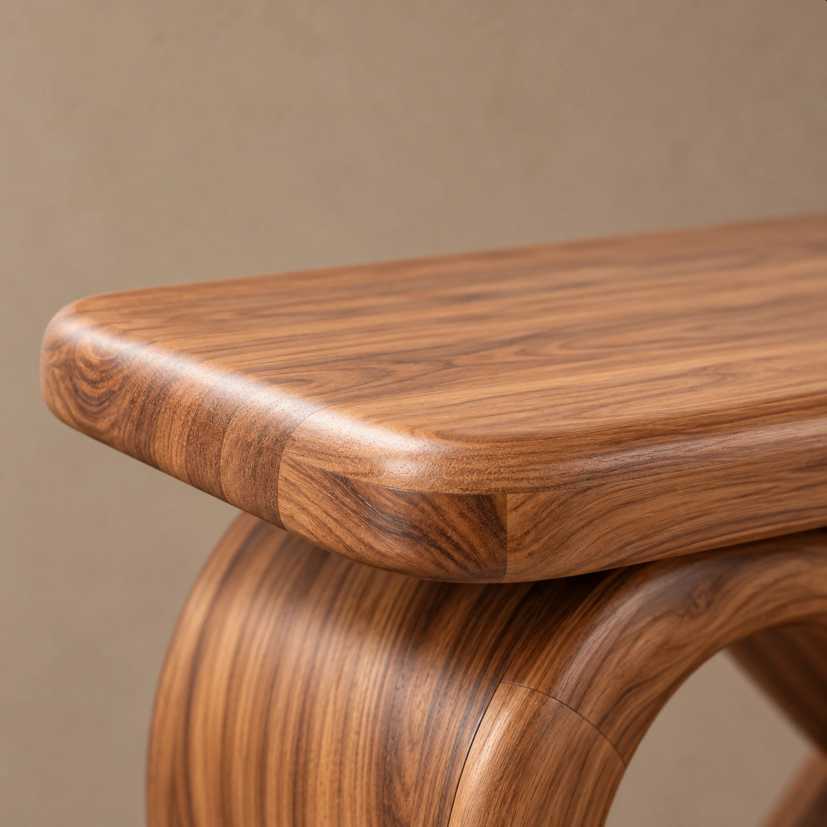 Modern Infinity Loop Console Table With Drawer Pedestal For Living Room