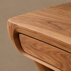 Contemporary Wooden Console Table With Antler Style Legs For Entryway