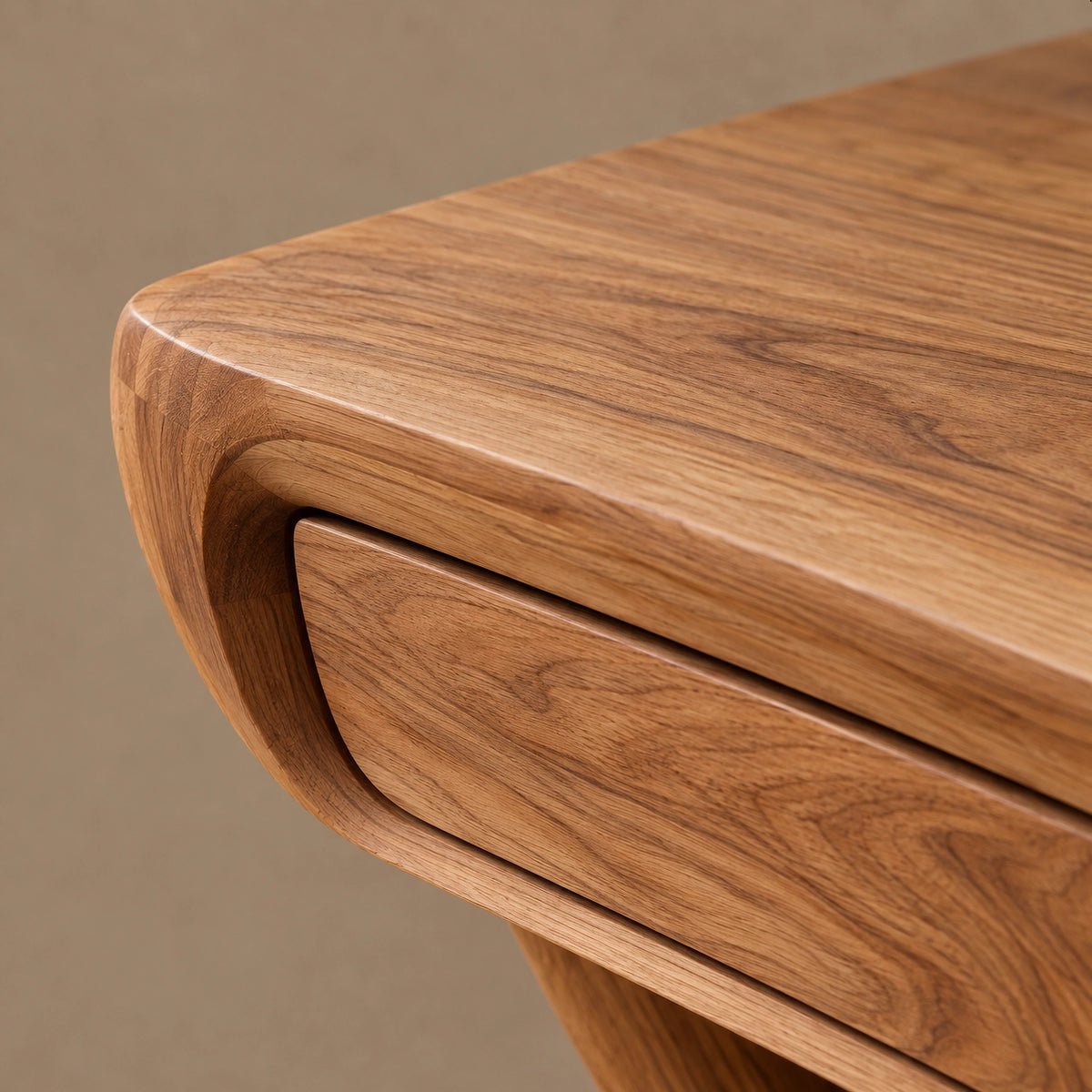 Contemporary Wooden Console Table With Antler Style Legs For Entryway