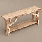 Coastal Driftwood Console Table With Twisted Branch Legs For Entryway