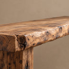 Farmhouse Solid Wood Entryway Bench With Chunky Legs