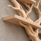 Sculptural Wall Tree Bookshelf With Sprawling Branches For Living Room