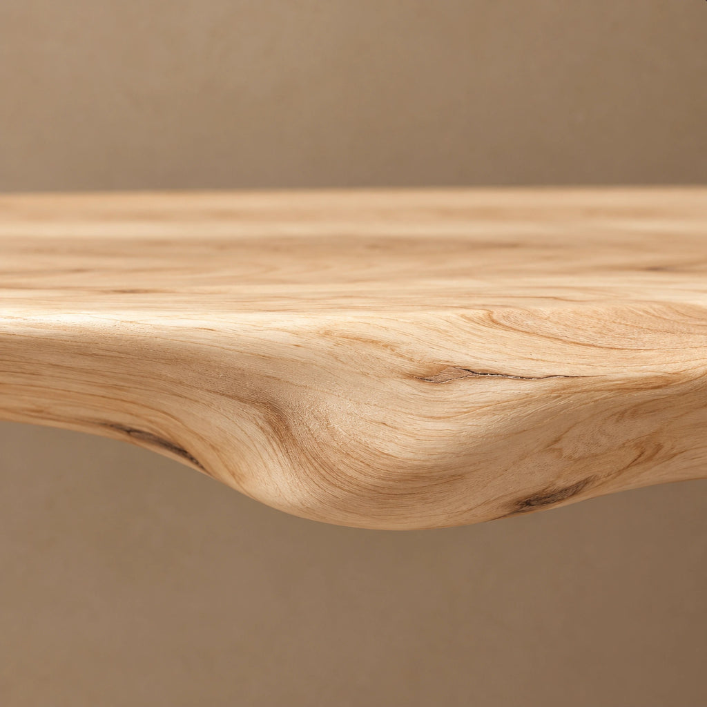 Handmade Spiral Trunk Console Table With Carved Base For Living Room