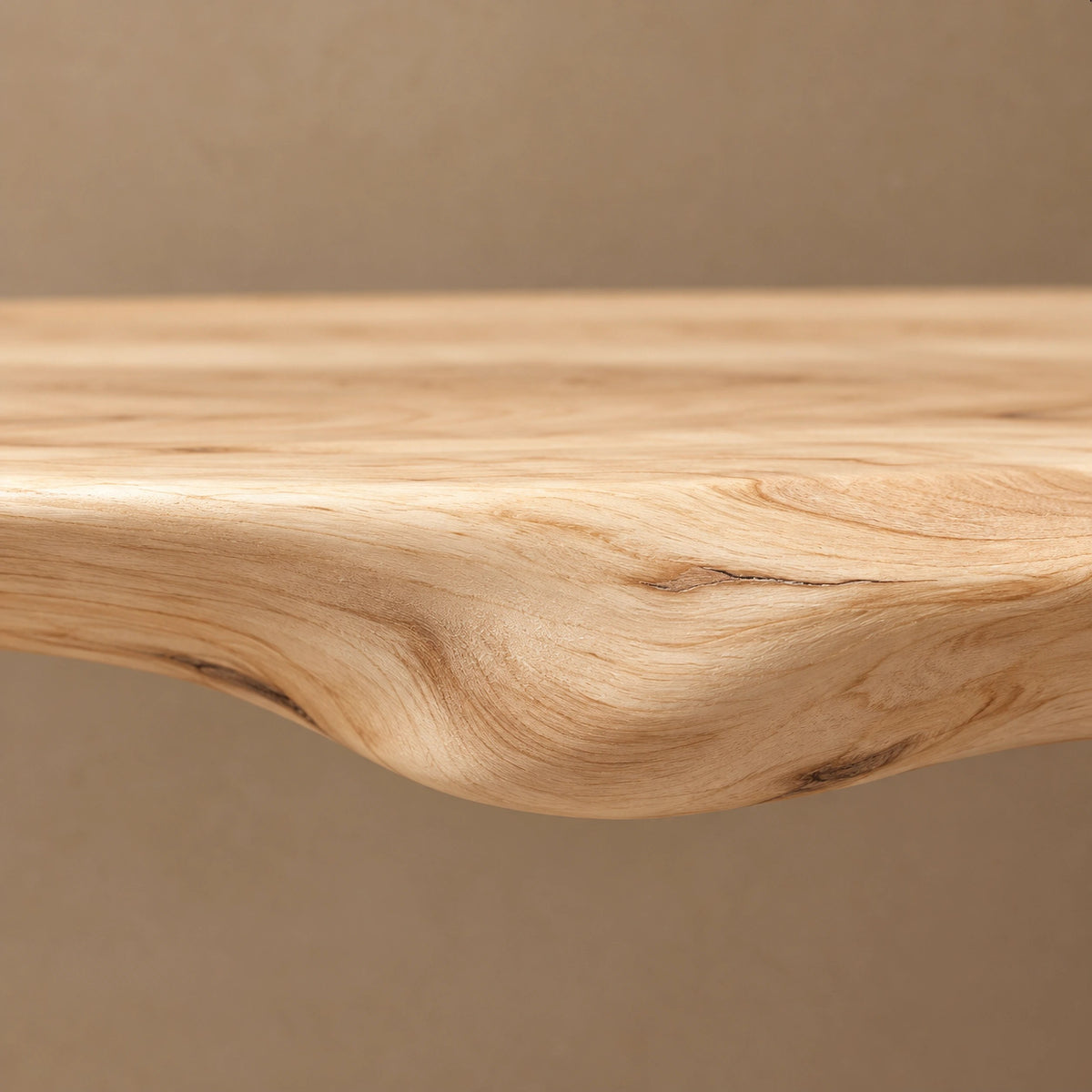 Handmade Spiral Trunk Console Table With Carved Base For Living Room