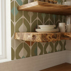 Solid Wood Live-Edge Tiered Corner Shelf for Kitchen and Dining Display