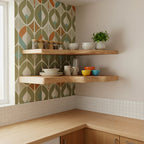 Solid Wood Live-Edge Tiered Corner Shelf for Kitchen and Dining Display