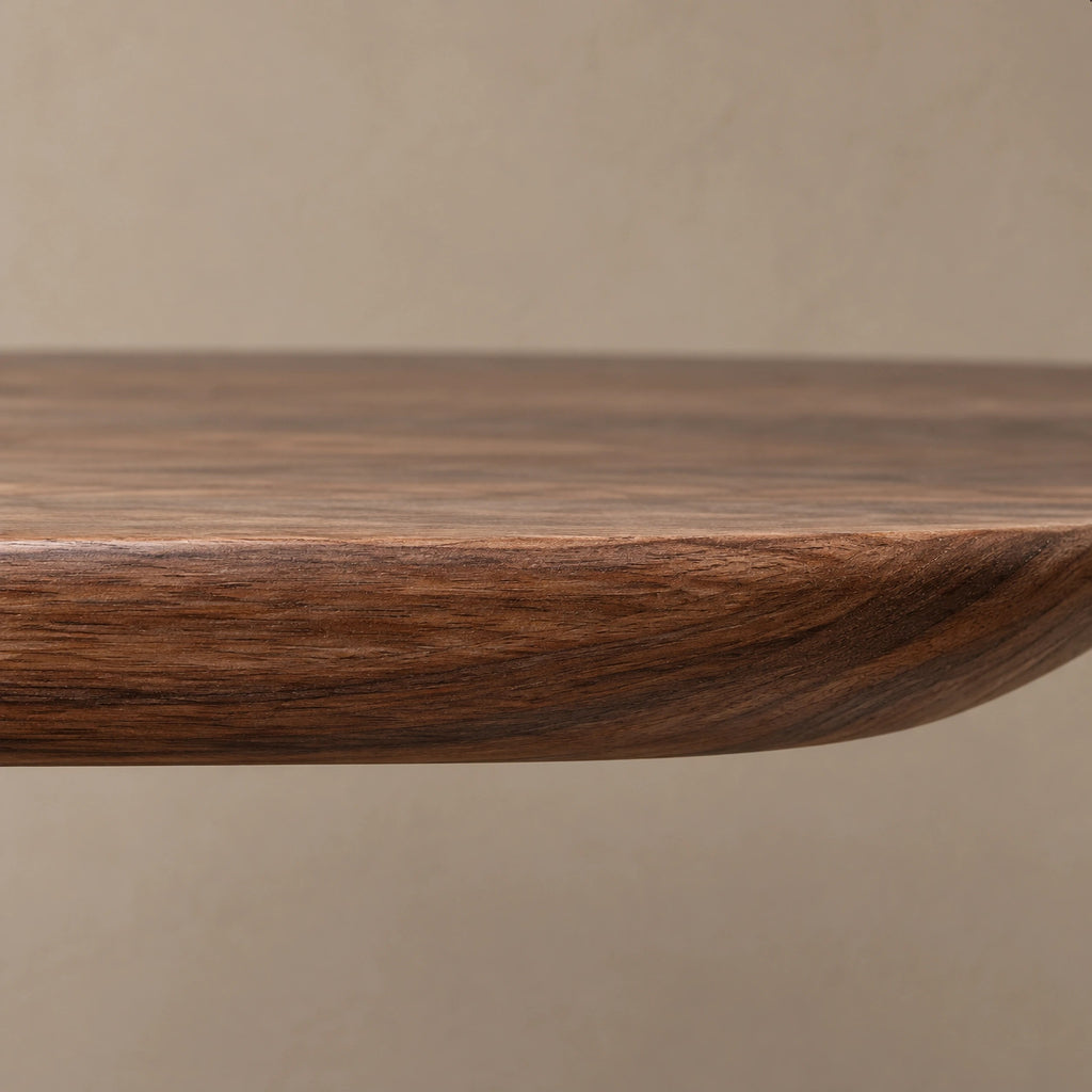Japandi Flowing Wave Console Table With Soft Curved Base For Entryway