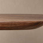 Japandi Flowing Wave Console Table With Soft Curved Base For Entryway