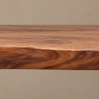 Live Edge Console Table With Spiral Scroll Base For Living Room