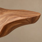 Luxury Sculpted Cantilever Console Table With Curved Leg For Entryway