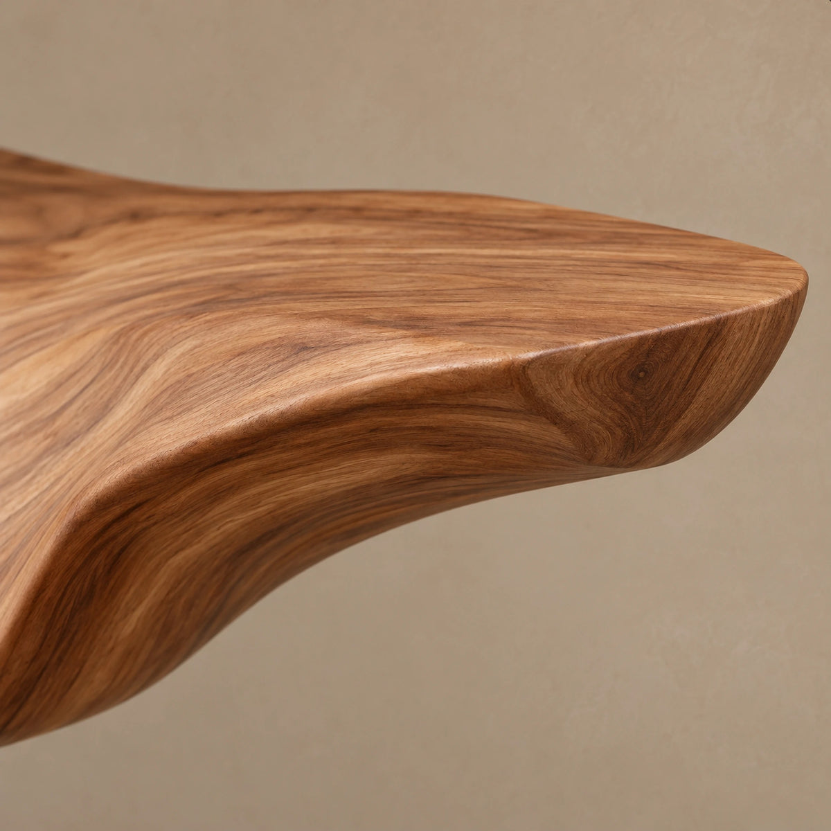Luxury Sculpted Cantilever Console Table With Curved Leg For Entryway