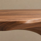 Minimalist Sculptural Console Table With Two Curved Legs For Hallway