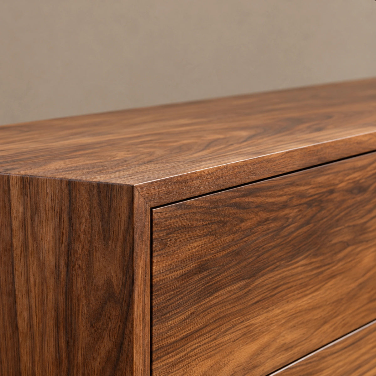 Minimalist Solid Wood Console Table With 6 Drawers For Entryway