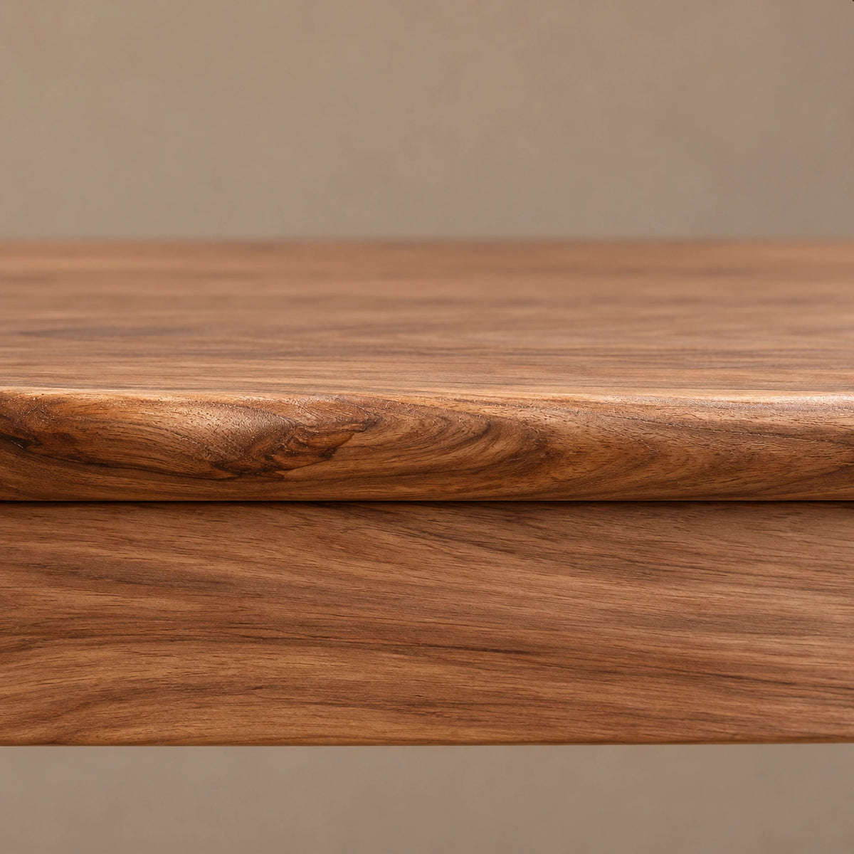 Modern Solid Wood Console Table With Curved Y Base For Hallway
