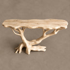 Nature Inspired Branch Console Table With Open Base For Entryway