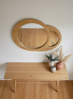 Solid Wood Console Table with Drawer and Tapered Legs for Entryway