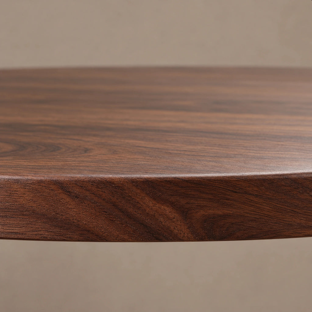 Contemporary Round Foyer Table With Twisted Spiral Pedestal Base