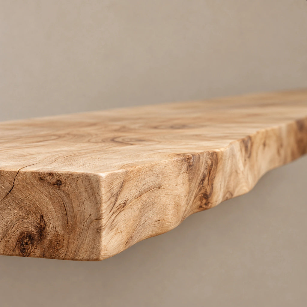Rustic Tree Trunk Console Table With Live Edge Top For Entryway