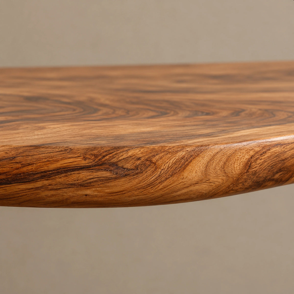 Scandinavian Sculpted Console Table With V Shaped Cradle Base For Living Room