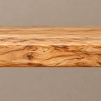 Sculptural Double Twist Console Table With Carved Pedestal For Entryway
