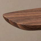 Sculptural Ocean Wave Console Table With Curling Base For Entryway