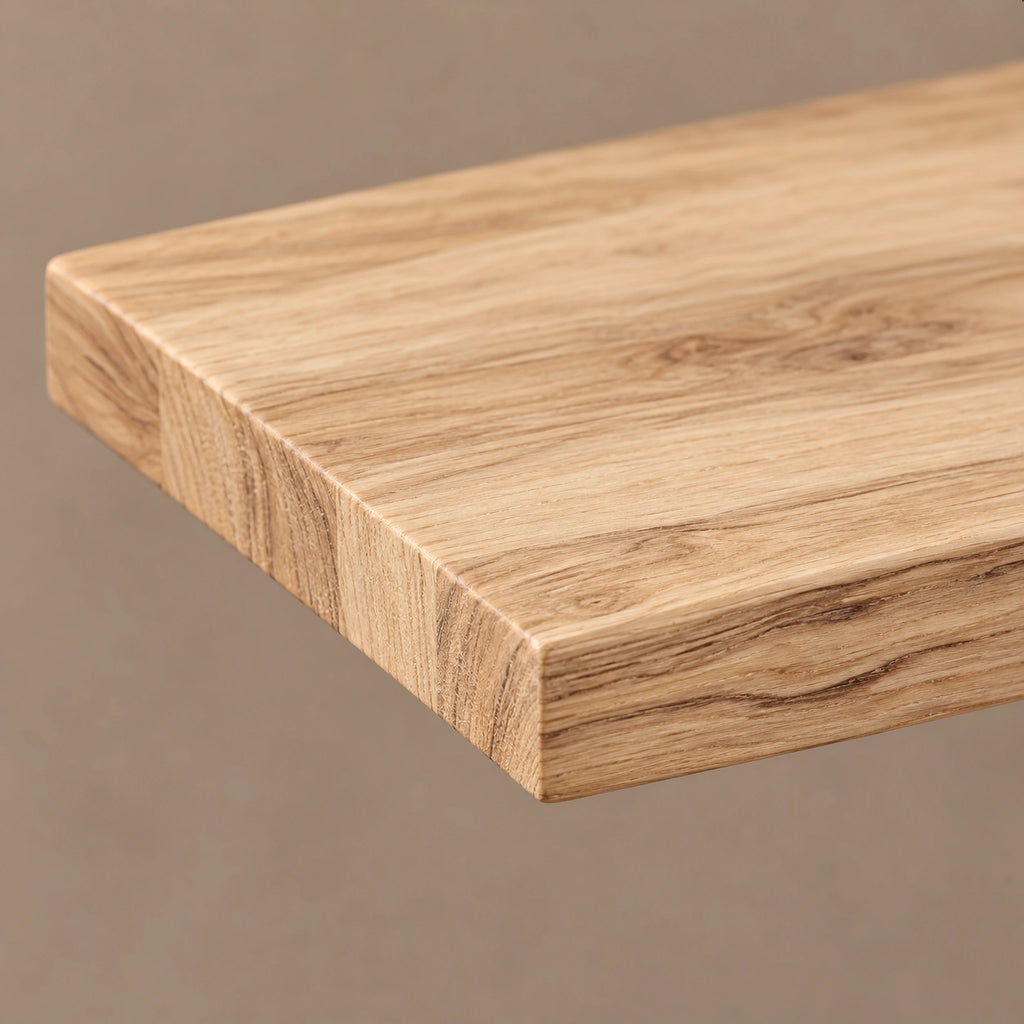 Sculptural Solid Wood Console Table With Twisted Pedestal Base For Entryway