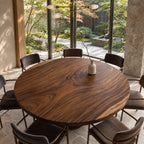 Smooth Rim Round Table Top, Mid Century Solid Wood Dining Tabletop with a Clean Circular Edge, 32 to 59 Inch