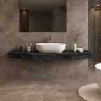 Wood Slab Bathroom Vanity Top 20-71 Inch, Floating Live Edge Counter with Wavy Underside