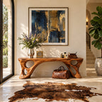 Coral Cutout Carved Bench, Artistic Solid Wood Entryway Bench with Open Flowing Legs