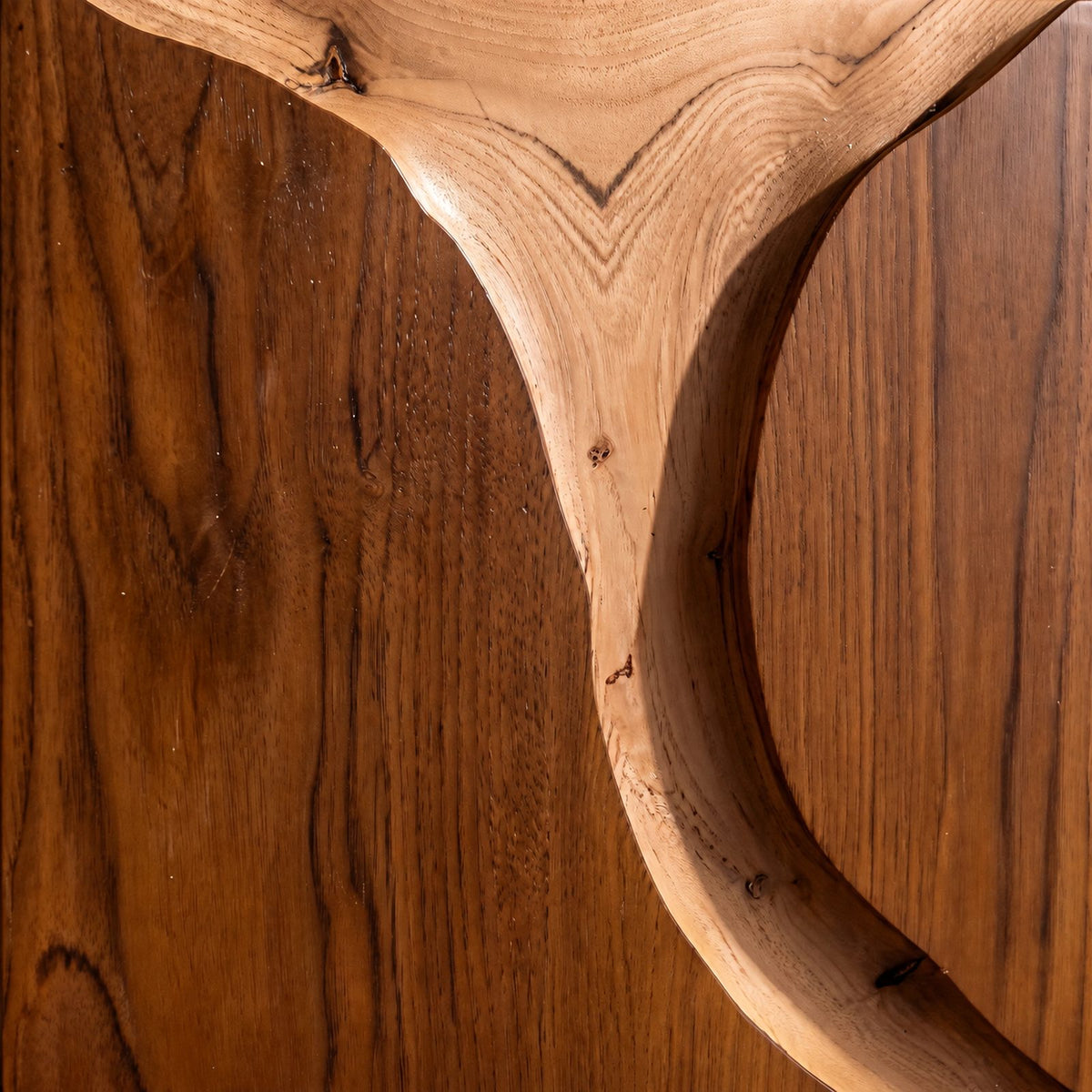 Contemporary Tall Dresser With River Carved Drawer Fronts For Bedroom