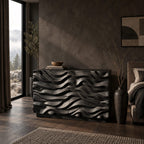 Artisan Deep Sculpted Wave Dresser With 6 Drawers For Bedroom