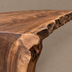 Organic Wabi Sabi Dining Table With Flowing Wave Base For Dining Room