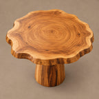 Handcrafted Round Dining Table With Chunky Root Pedestal For Kitchen