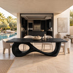 Luxury Sculptural Dining Table With Infinity Loop Base For Dining Room