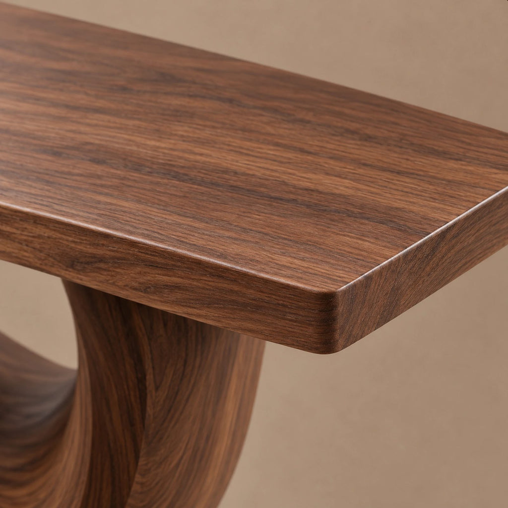 Luxury Sculptural Dining Table With Infinity Loop Base For Dining Room