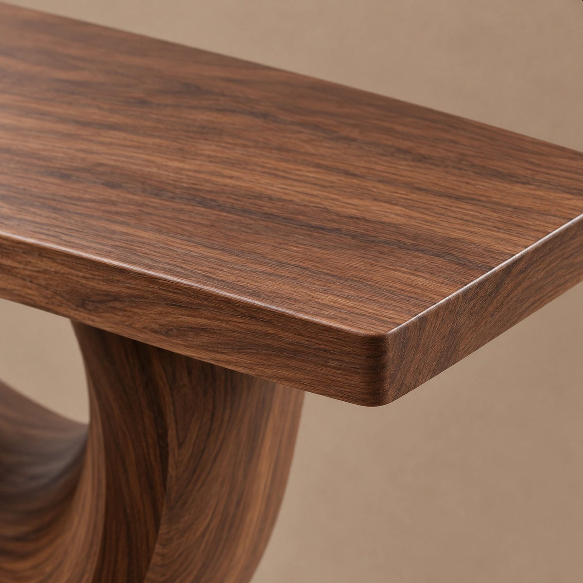 Luxury Sculptural Dining Table With Infinity Loop Base For Dining Room