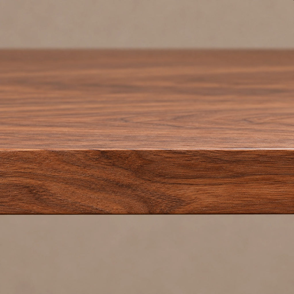 Modern Live Edge Dining Table With Flowing Curved Base For Dining Room