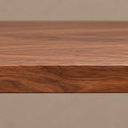 Modern Live Edge Dining Table With Flowing Curved Base For Dining Room