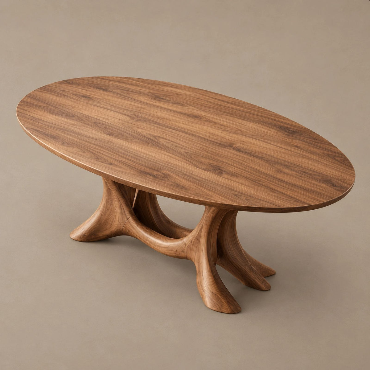 Farmhouse Live Edge Dining Table With Hourglass Pedestal Base For Kitchen