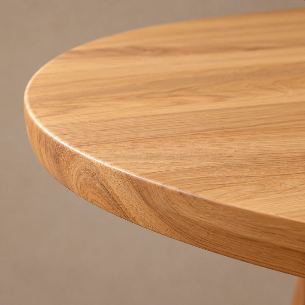 Modern Oval Dining Table With Twin Cylinder Pedestals For Dining Room
