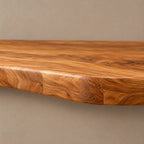 Sculptural Branch Wood Wall Mounted TV Shelf For Living Room