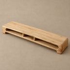 Minimalist Wooden TV Stand With Open Storage Shelf For Living Room