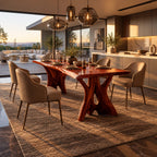 Organic Live Edge Dining Table With Branching Root Legs For Dining Room